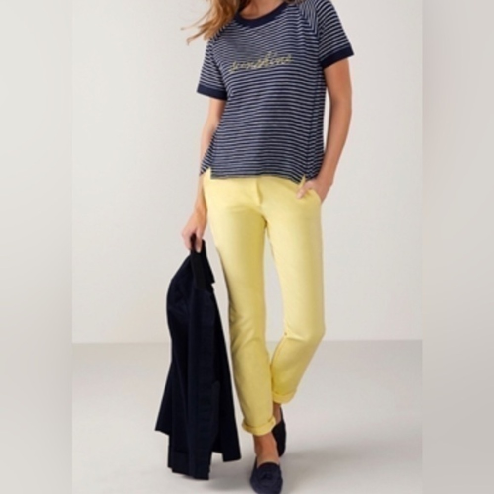 Aeropostale yellow khakis cigarette ankle  pants size 0
